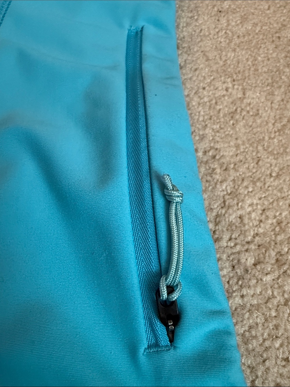 Oiselle Baby Blue Mac Roga Shorts - Picture 7 of 9